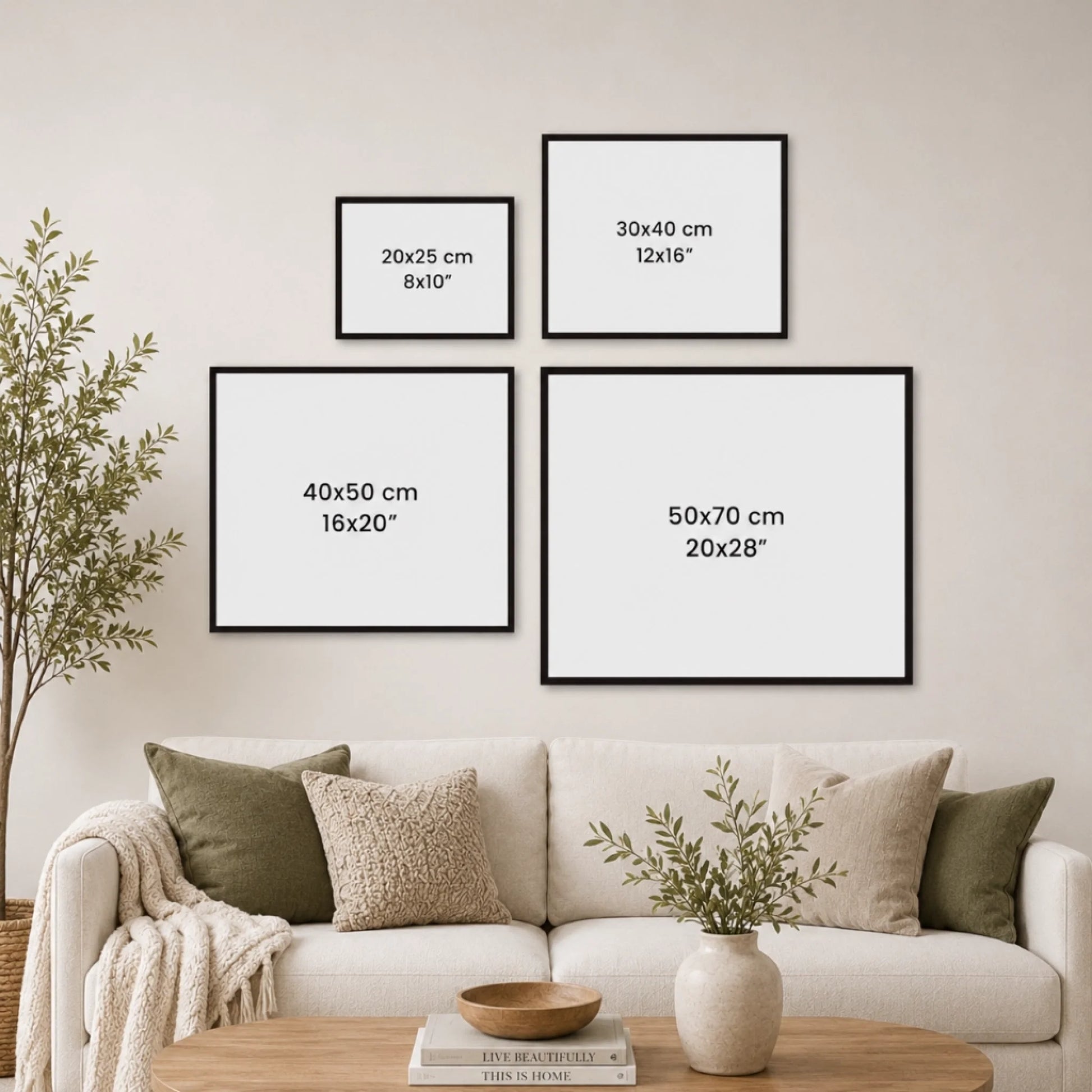Frames on the wall